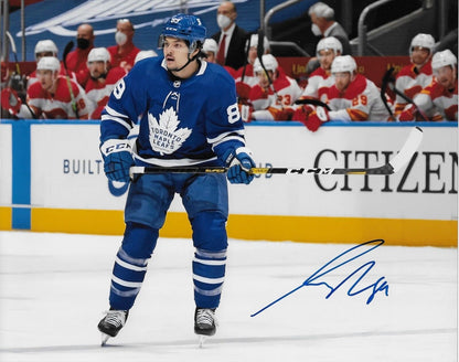 Signed Nick Robertson Toronto Maple Leafs 8x10 Photo #1 AHL Marlies Original