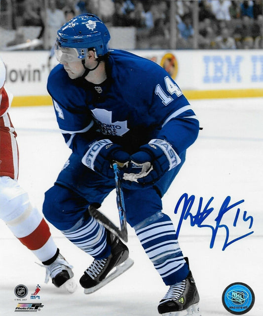 Signed Matt Stajan Toronto Maple Leafs Autographed 8x10 Photo #1 Original