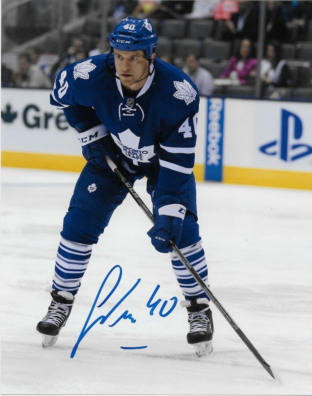 Signed Michael Grabner Toronto Maple Leafs Autographed 8x10 Photo #1 Original