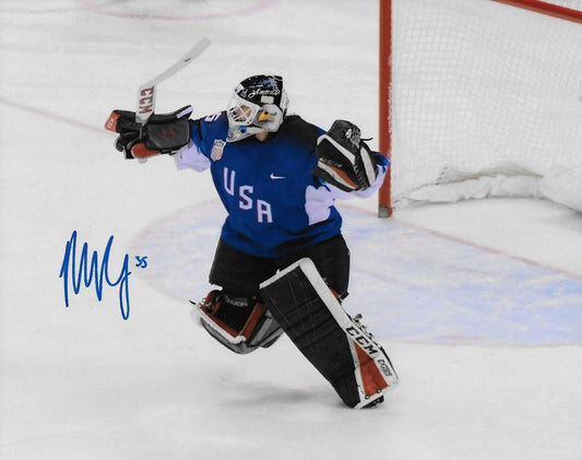 Photo originale signée Maddie Rooney PWHL Minnesota Frost Team USA Hockey 8x10 #4