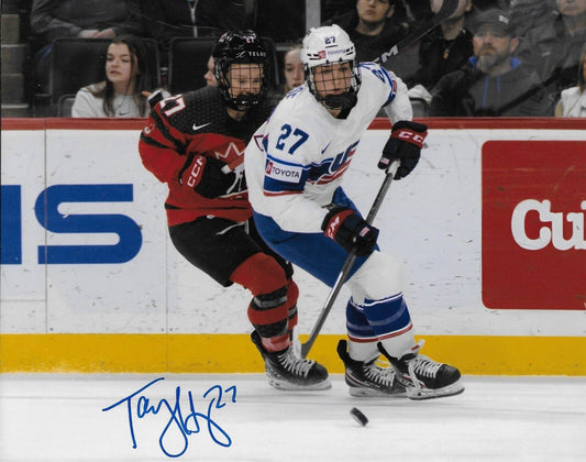 Photo 8x10 signée Taylor Heise PWHL Minnesota Women's Team USA Hockey 5 Original