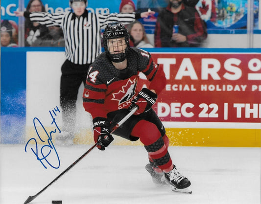 Signed Renata Fast Team Canada Womens Hockey Olympics 8x10 Photo #9 Original