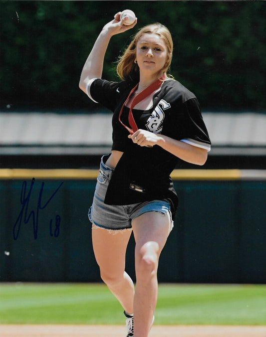 Signed Jesse Compher PWHL Toronto Womens Team USA Hockey  8x10 Photo #4 Original