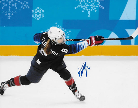 Signed Kali Flanagan PWHL Toronto Womens Team USA Hockey  8x10 Photo #3 Original