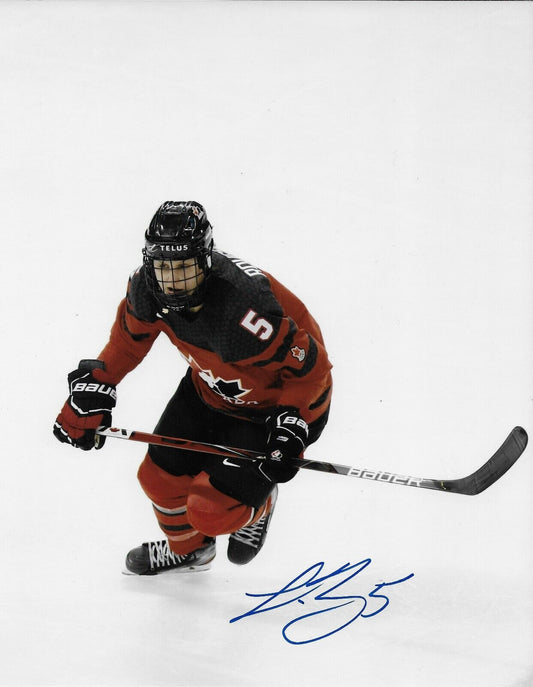 Signed Lauriane Rougeau PWHL Toronto Team Canada Womens Hockey 8x10 Photo #6