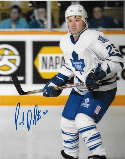 Signed Paul Dipietro Toronto Maple Leafs Autographed 8x10 Photo #3 Original