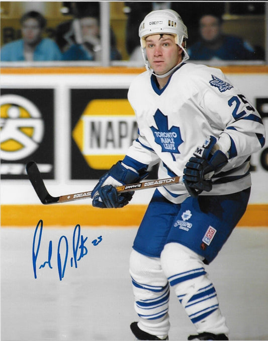 Signed Paul Dipietro Toronto Maple Leafs Autographed 8x10 Photo #3 Original