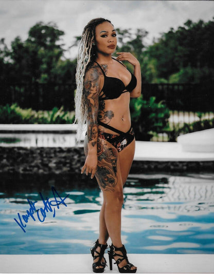 Photo autographiée 8x10 de Kayden Carter WWE NXT n°1 originale