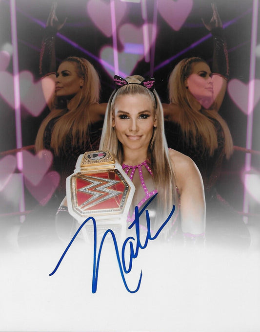 Photo autographiée de Natalya Neidhart Wrestling WWE NXT 8x10 #4 Original