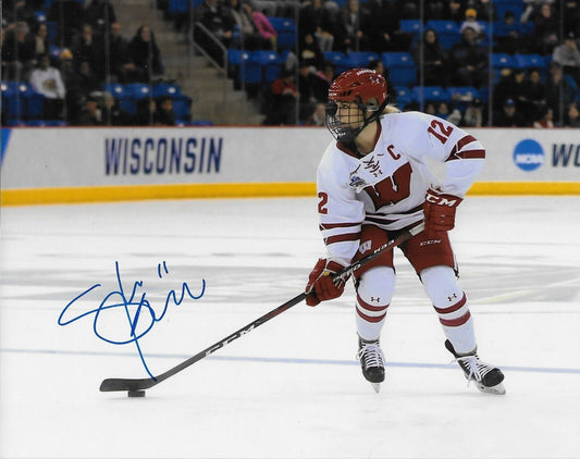 Signed Sophia Kunin PWHL Minnesota Wisconsin Badgers Womens Hockey  8x10 Photo 6