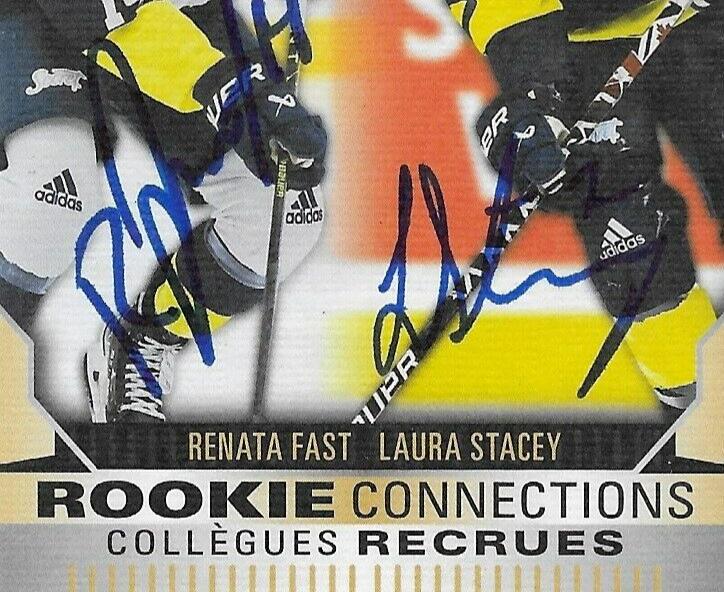 Signed Renata Fast Laura Stacey 23/24 Upper Deck Tim Hortons Card Original