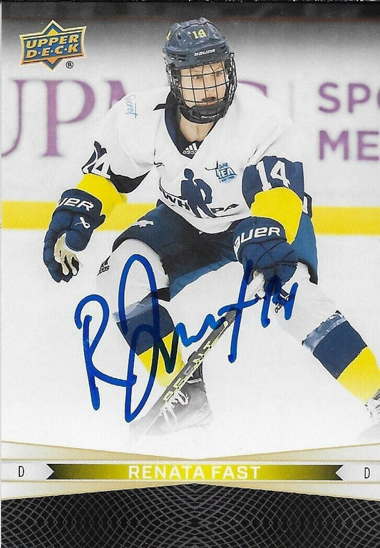 Signed Renata Fast 2023/24 Upper Deck Tim Hortons Card #89 Original