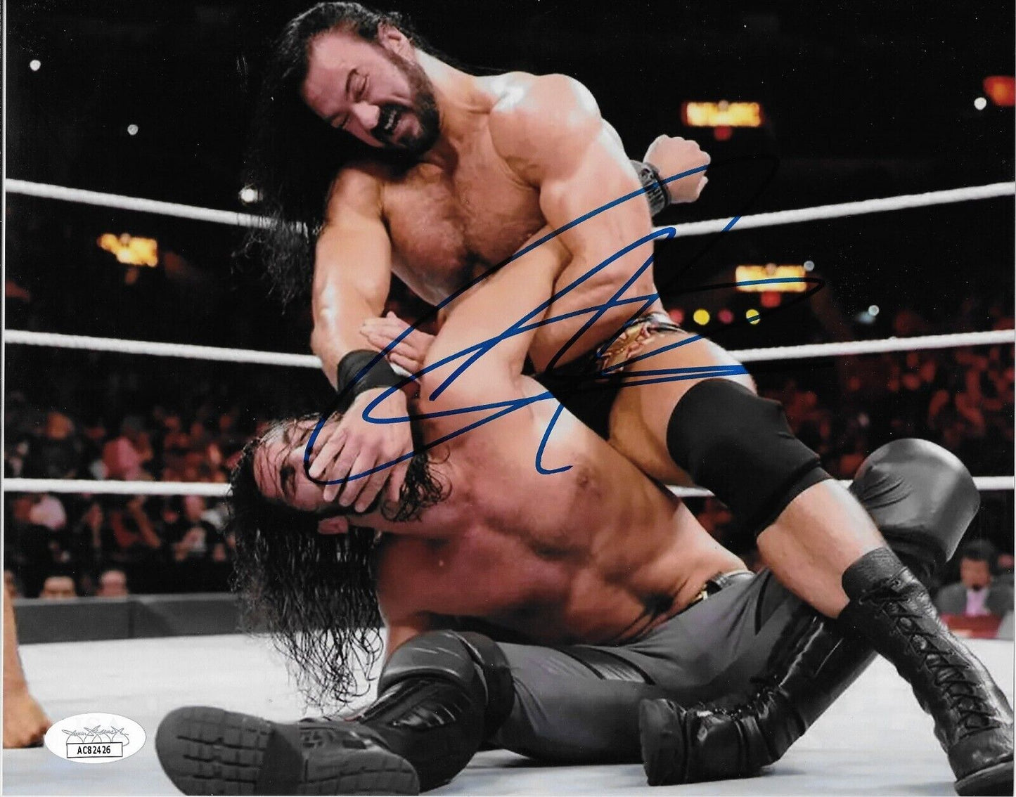 Photo autographiée de Drew McIntyre Wrestling WWE 8x10 #2 Authentification JSA