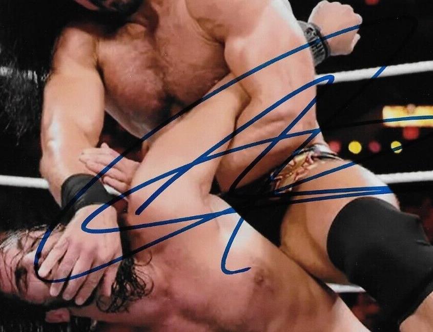 Photo autographiée de Drew McIntyre Wrestling WWE 8x10 #2 Authentification JSA