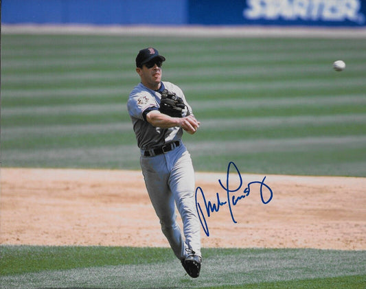 Signed Mike Lansing Boston Red Sox Autographed 8x10 Photo #3 Original