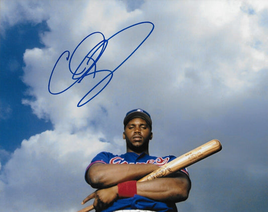 Signed Cliff Floyd  Montreal Expos Autographed 8x10 Photo #1 Original