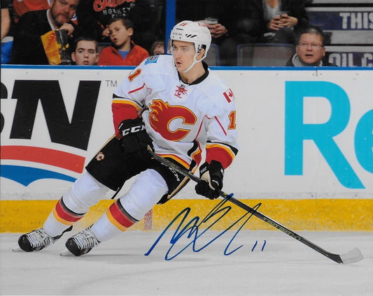 Signed Mikael Backlund Calgary Flames Autographed 8x10 Photo #1 Original