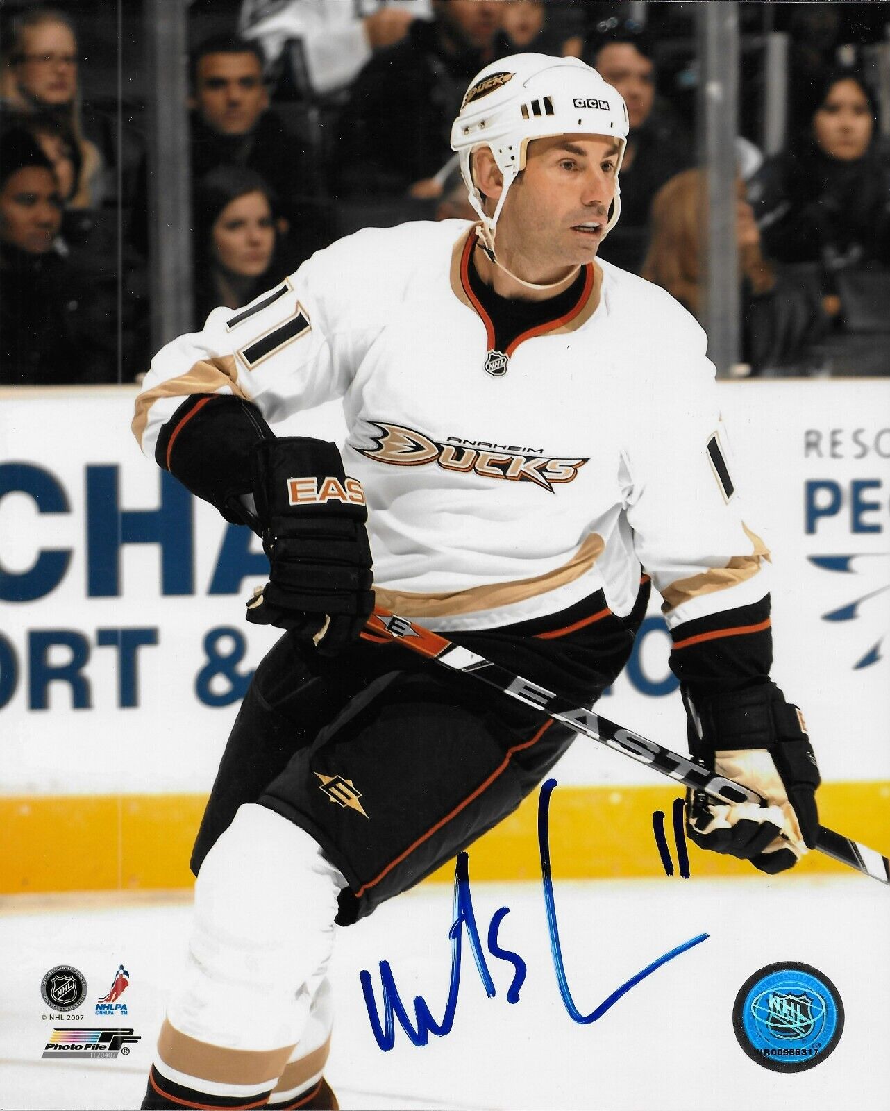 Signed Mathieu Schneider Anaheim Ducks Autographed 8x10 Photo #2 Original