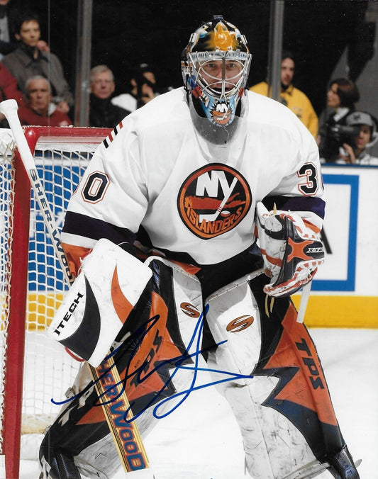 Photo 8x10 autographiée par Garth Snow des Islanders de New York #2