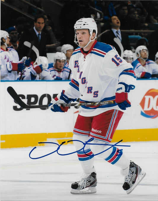 Signed Derek Dorsett New York Rangers Autographed 8x10 Photo #1 Original