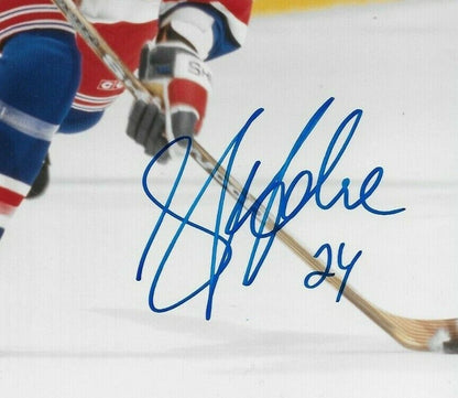 Signed Sylvain Lefebvre New York Rangers Autographed 8x10 Photo #1 Original