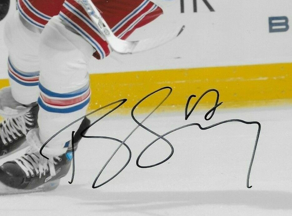 Signed Brandon Dubinsky New York Rangers Autographed 8x10 Photo #2 Original