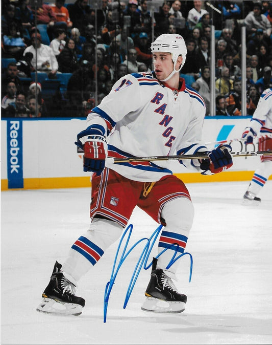 Signed Brandon Dubinsky New York Rangers Autographed 8x10 Photo #4 Original