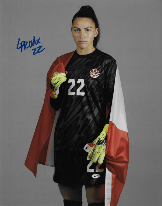 Signed  Lysianne Proulx Team Canada Womens Soccer 8x10 Photo #3 Original
