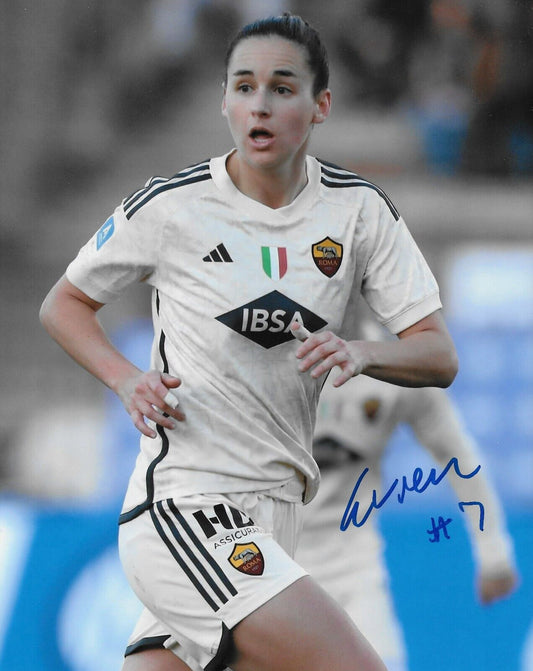 Signed Evelyne Viens Team Canada Womens Soccer Autographed 8x10 Photo 6 Original