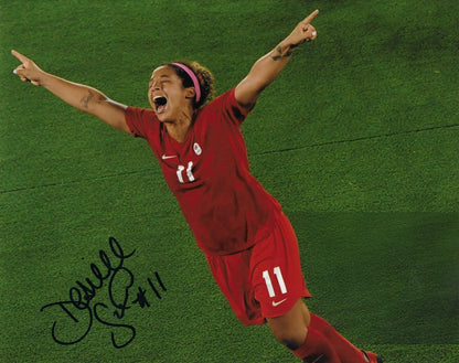 Signed Desiree Scott Team Canada Soccer Gold 2020 Tokyo Olympics 8x10 Photo #3
