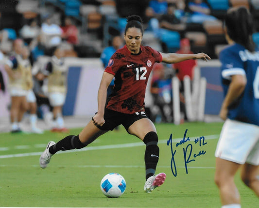 Signed Jade Rose Team Canada Womens Soccer Autographed 8x10 Photo #3 Original