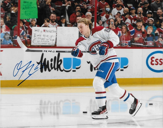 Signed Owen Beck Montreal Canadiens 2022 Draft Pick 8x10 Photo #4 Original