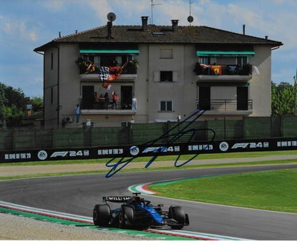Photo autographiée 8x10 signée Alex Albon Formule 1 Williams Racing #4 Original