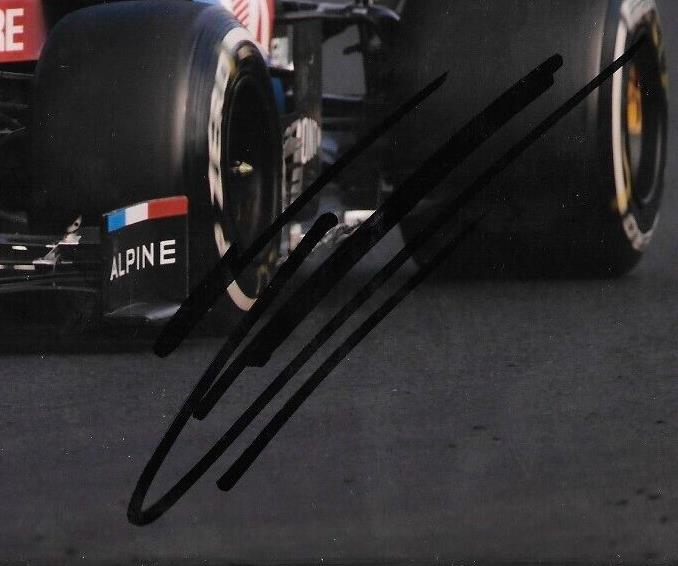 Photo 8x10 signée Esteban Ocon Formule 1 Alpine Racing #7 2022 Original