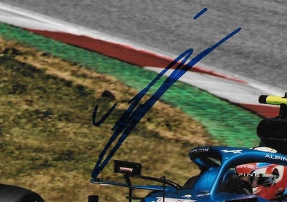Photo 8x10 signée Esteban Ocon Formule 1 Alpine Racing #14 2022 Original