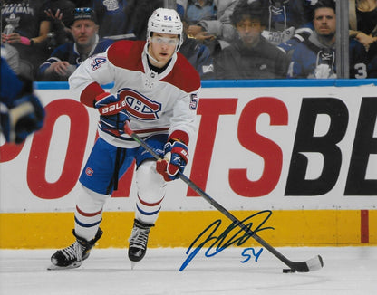 Photo autographiée 8x10 des Canadiens de Montréal signée Jordan Harris #2