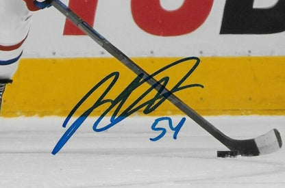 Photo autographiée 8x10 des Canadiens de Montréal signée Jordan Harris #2