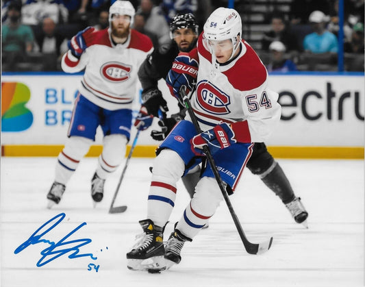 Photo autographiée 8x10 des Canadiens de Montréal signée Jordan Harris #4