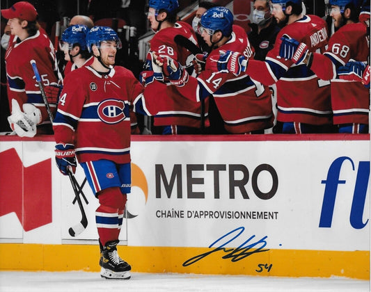 Signed Jordan Harris Montreal Canadiens Autographed 8x10 Photo #7 Original