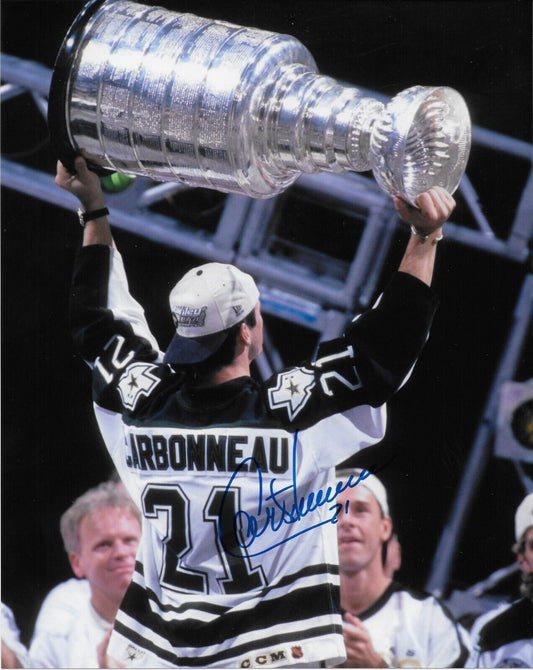Signed Guy Carbonneau Dallas Stars Autographed 8x10 Stanley Cup Photo 7 Original