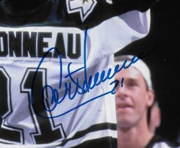 Photo autographiée de la Coupe Stanley 8x10 de Guy Carbonneau, 7 photos originales des Dallas Stars