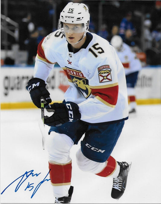 Signed Anton Lundell Florida Panthers Autographed 8x10 Photo #3 Original