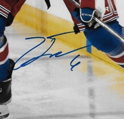 Signed Zac Jones New York Rangers Autographed 8x10 Photo #1 Original