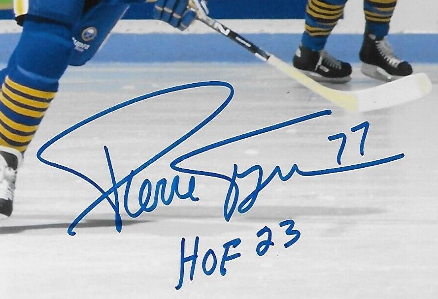 Signed Pierre Turgeon Buffalo Sabres 8x10 Photo #5 Inscribed with HOF 23