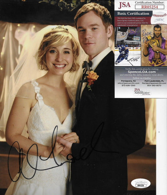 Photo autographiée de l'actrice Alison Mack Smallville 8x10 #3 Original