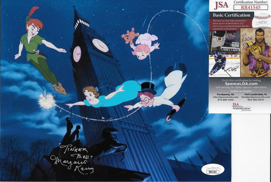 Signed Margaret Kerry Tinker Bell Peter Pan 8x10 Photo 2 with JSA Authentication