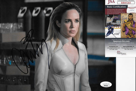 Photo originale 8x10 signée Caity Lotz Sara Lance n°1 avec authentification JSA