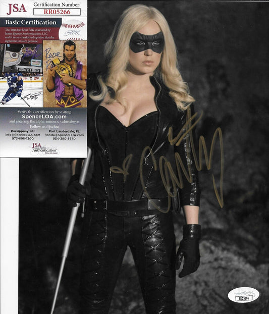 Photo originale 8x10 signée Caity Lotz Sara Lance n°2 avec authentification JSA