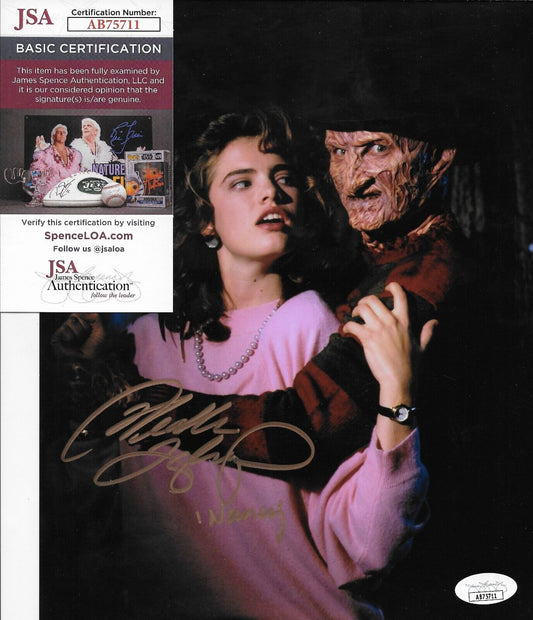 Photo signée Heather Langenkamp Nightmare On Elm Street 8x10 #1 Original avec JSA