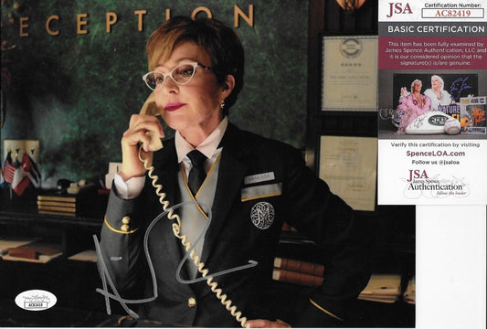Photo autographiée 8x10 signée Annie Potts Ghostbusters #2 avec authentification JSA